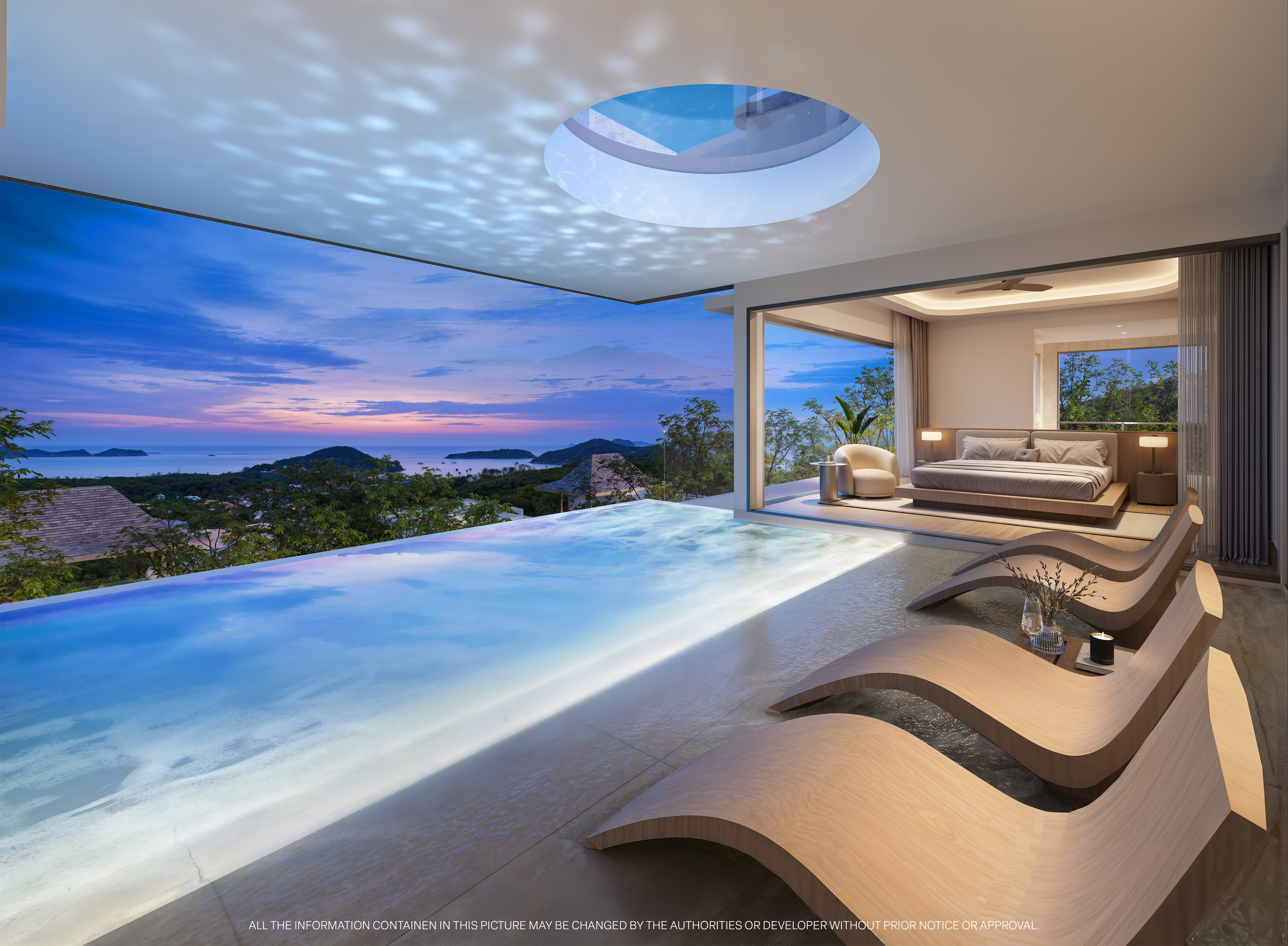 Garden Atlas Bayview, lower floor plunge pool